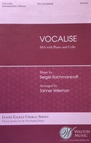 Rachmaninov: Vocalise SSA, cello & piano published by Walton
